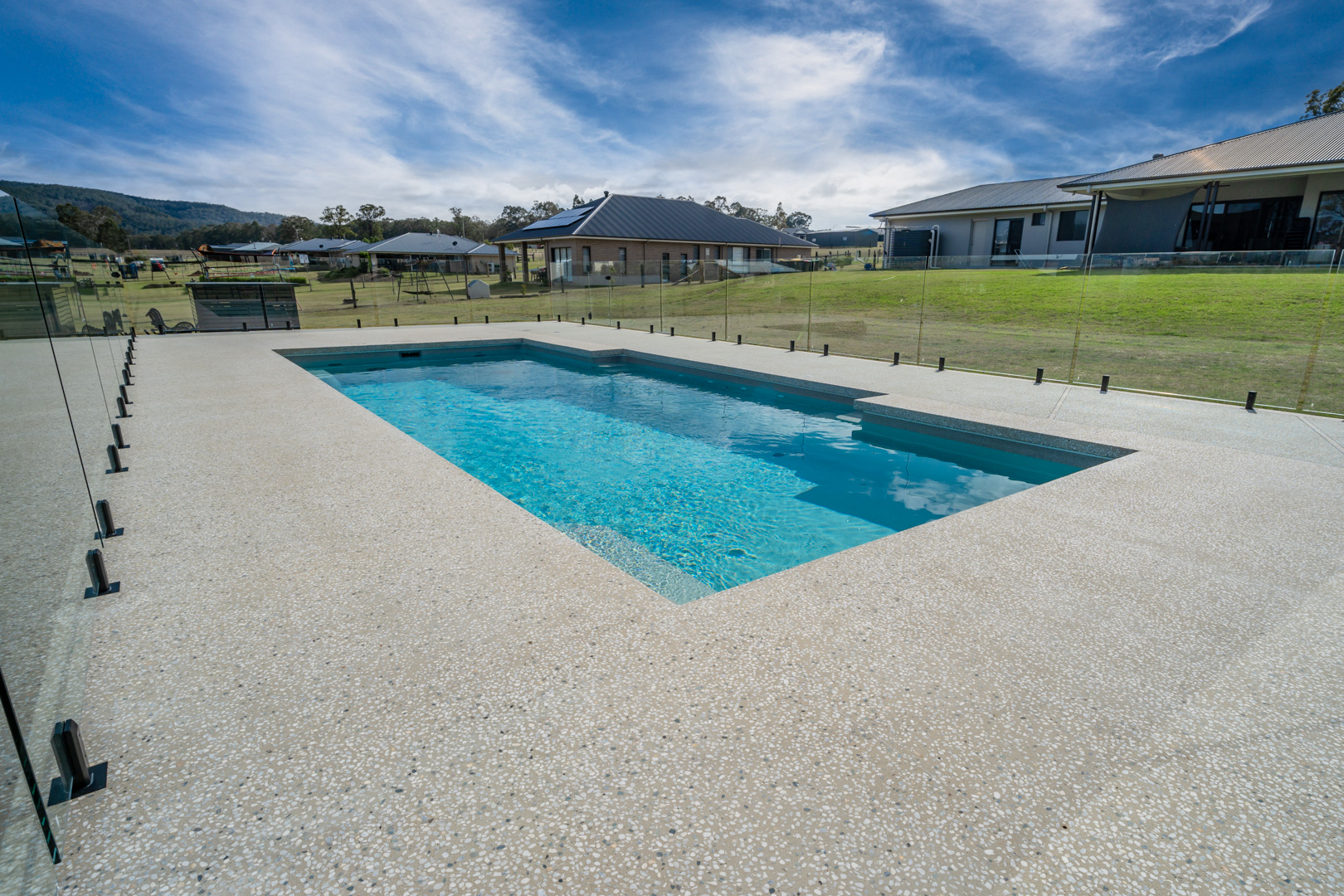 Pool surround landscaping project